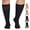 Black+Natural, variant on 4 Pairs Plus Size Knee High Trouser Socks for Women 40D Semi Opaque Knee High Stockings