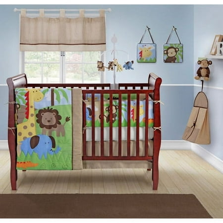 Baby Boom - Zany Jungle 10-Piece Crib Bedding Set