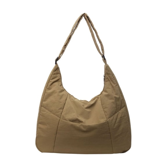 Nylon Padded Large Tote Bag, Youngster Class Office Shoulder Bag, Multi-Use Commute Crossbody Bag, Women Casual Spacious Purse, Holiday Campus Gift