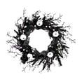 thumbnail image 3 of Corona de Halloween Perfecl con calabaza blanca 50 cm, 3 of 8