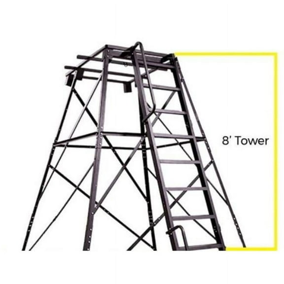Banks Outdoors BNKST8TS 8 ft. Mountable to Any Banks Outdoors Hunting Blinds Steel Tower System