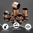 thumbnail image 4 of Uxcell 20Pcs Rodamiento de Manga con Brida, 15mm de Agujero x 17mm de OD x 12mm de Longitud, 23 x 1.0mm Diámetro de Brida x t Bushings de Bronce Sinterizado Auto-Lubricante para Equipos Industriales, 4 of 6