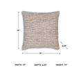 thumbnail image 7 of Signature Design by Ashley Nashlin Decorative Throw Pillow, Woven Stripe, White & Rust, Cotton Face, 7 of 7