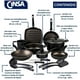 thumbnail image 2 of Batería de cocina Cinsa Sabor de aluminio 16 piezas negro, 2 of 7