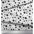 thumbnail image 3 of Soimoi Gray Heavy Canvas Fabric Dots Dots Print Fabric by Yard 58 Inch Wide, 3 of 5