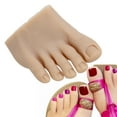 thumbnail image 4 of Dark Skin Color prosthetic Half Foot Model for Nail Art Training,  Practice, and Pedicure with Simulated Appearance - Learn and Design Exquisite Nail Art Patterns, 4 of 7