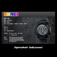 thumbnail image 3 of SKMEI Man Watch Wristwatch Fashion Watch Multifunction Waterproof Outdoor Sports Luminous Watch 1258 Blue, 3 of 8