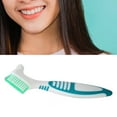 thumbnail image 4 of Denture Toothbrush, Unique Design Plaque Removal Denture Brush Durable Material Prevent Calculus  For Travel For Home For Hotel, 4 of 8