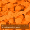 thumbnail image 4 of Uxcell 20 Yards Pom Pom Ball Fringe Trim Ribbon Sewing Trim DIY Crafts, 12mm Orange, 4 of 6