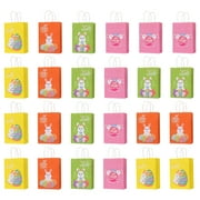 HOKARUA 24Pcs Festival Candy Gift Bags Food Packaging Bag Easter Git Pouch Easter Treat Bags