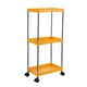thumbnail image 5 of Yuarrent Estante de 3 niveles para organización de cuarto de , baño y oficina, fácil de limpiar. Carrito de snacks con ruedas Almacenamiento y organización del hogar Naranja, 5 of 6