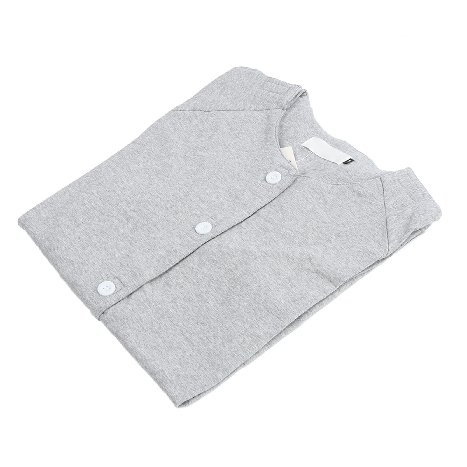 Shoulder Surgery Shirt Easy Put On Take Off Unisex Recovery Short Sleeve Light Grey