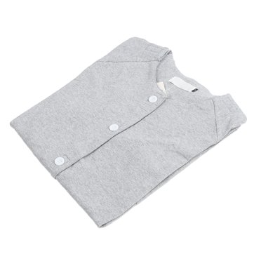 Shoulder Surgery Shirt Easy Put On Take Off Unisex Recovery Short Sleeve Light Grey