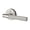 Silver, variant on Knurled Privacy Door Handles With Lock Home Interior Door Handle Lock For Left/Right Hands Doors Easy Installation
