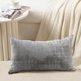 thumbnail image 2 of Home Soft Things Textured Velvet Pillow Covers (Set of 2), - Steeple Gray - 14" x 26", 2 of 6