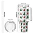 thumbnail image 4 of Lsque Buffalo Plaid Christmas Trees Pattern 40 OZ Ice Bully Cup with Handle and Straw, Double Wall Stainless Steel Tumbler Travel Coffee Cup with Lid for Christmas Present, 4 of 8