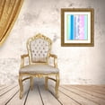 thumbnail image 3 of Tenoever, William 15x18 Gold Ornate Wood Framed with Double Matting Museum Art Print Titled - Flowers Stylized I, 3 of 4