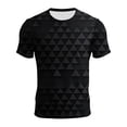 thumbnail image 4 of HADST Unisex Printed Short-Sleeve Sports T-Shirts, Round-Neck Breathable Quick-Dry Training Tops, 4 of 5