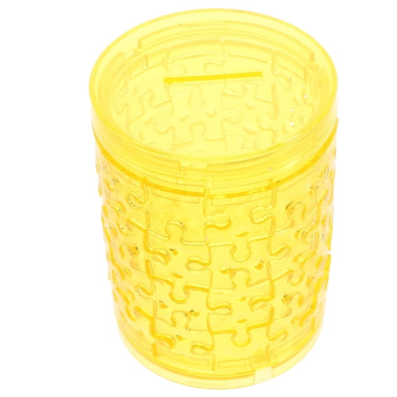 FRCOLOR Money Safe for Cash Saving Practical Coin Container Creative Piggy Bank Desktop Child Yellow