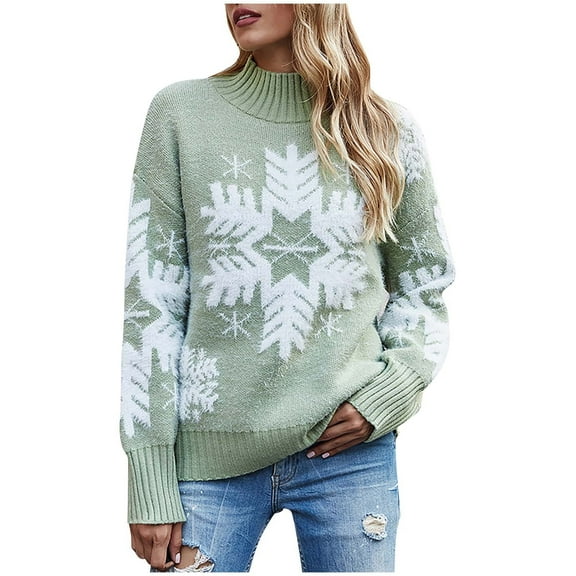 Funny Ugly Christmas Sweaters for Women Fall Casual Dressy Loose Fitted Sweaters Long Sleeve Crewneck Shirts