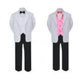 thumbnail image 2 of 5-7pc Formal Black White Suit Set Coral Bow Necktie Vest Boy Baby Sm-20 Teen, 2 of 3