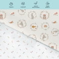 thumbnail image 6 of Little Grape Land Crib Sheets for Baby Boys Girls 3 Pack, 28"x 52" Extra Soft Microfiber Crib Sheet Set for Standard Crib & Toddler Mattress Pad, Animal, 6 of 8