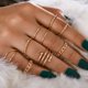 thumbnail image 1 of Anillos a juego de estrella y luna para Mujer, Anillos de Mujer, conjunto de Anillo de oro, Bagues, Anillo para niñas, joyería Bohemia, accesorios de Slytherin Tan Jianjun  unisex, 1 of 2