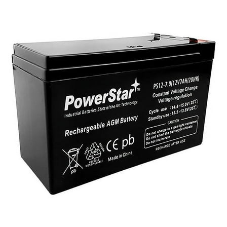 PowerStar SLA 12 Volt Automotive Battery Group Size U1, Top Post