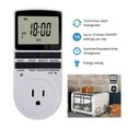 thumbnail image 4 of Zootealy Digital Light Timer Plug, Outlet Timer Socket LCD Display 10 Programmable Switching Programs 24 Hours & 7 Days Energy Saving Timer Socket Plug-in Timer for Electrical Appliances US Plug, 4 of 7