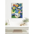 thumbnail image 6 of Kate and Laurel Sylvie Beaded TR Fern Jar Vintage Framed Canvas Wall Art by Teresa Rego, 18x24 White, Colorful Modern Abstract Plant Art for Wall, 6 of 7
