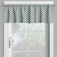 thumbnail image 2 of Ambesonne Aqua Window Valance, Sketchy Chevron Zig Zag, 54" X 12", Sky Blue and Brown, 2 of 5