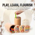 thumbnail image 2 of Montessori Toys for 2 3 4 Years Old Kids, 3 in 1 Educational Sensory Color Sorting Toys for Toddlers 1-3, Fine Motor Skills Preschool Learning Activities Age 2 3 4 Year Old Girls Boys Birthday Gifts, 2 of 7