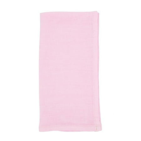 

20 in. Pure Linen Elegance Table Square Napkin Pink - Set of 4