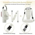 thumbnail image 5 of CozyNestFinds Carrier Bag with Phone&Flap Pockets for Stanley 40/30oz Tumbler with Handle, Insulated Neoprene Cup Holder Carrier Bag w/Shoulder & Handheld Strap Fits Stanley Cup Accessories, 5 of 16