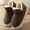 Coffee, variant on WOYY Women's Winter Slippers Solid Color Thick Sole Slipper Non Indoor House Shoes