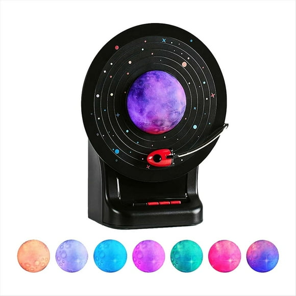 Altavoz Bluetooth con Luz , Lámpara Lunar, Barra de Sonido con Luz de Luna Ambiental Colorida Retro, Reproductor de Música Estéreo Inalámbrico X7-C