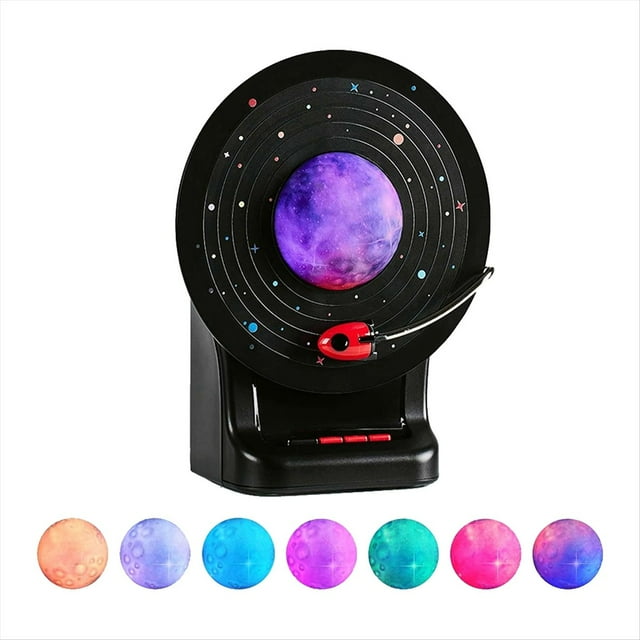 Altavoz Bluetooth con Luz , Lámpara Lunar, Barra de Sonido con Luz de Luna Ambiental Colorida Retro, Reproductor de Música Estéreo Inalámbrico X7-C