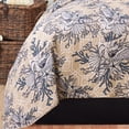 thumbnail image 3 of Indigo Sound Coastal Beach Theme Full/Queen 3 Piece Quilt Bedding Bedspread Coverlet Set, 3 of 7