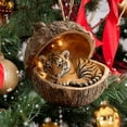 thumbnail image 5 of Forest Animal Acorn Ornaments – Cozy Forest Christmas Ornaments, 2025 New Pine Cone Decoration, Woodland Creature Figurine, 2D Acrylic Hanging Ornament Home Party Décor, 5 of 7