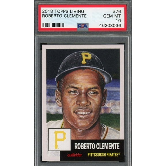 Roberto Clemente 2018 Topps Living Baseball Card #76 Graded PSA 10 GEM MINT