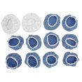 thumbnail image 2 of 12 Packs Car Polisher Waxer Pad Bonnet Set Microfiber for Truck Motorcycle Bike Boat Yacht, 2 of 5