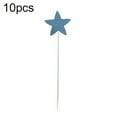 thumbnail image 2 of 10Pcs Five-pointed Star Shaped Glitter Cake Topper Party Dessert Cupcake Decor Blue Paper, 2 of 6