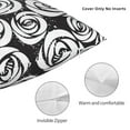 thumbnail image 5 of YFYANG Square Decorative Throw Pillow Case (Without Pillow Insert), Retro Rose Texture Bedroom Sofa Car Cushion Cover, 24"x24", 5 of 9