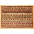 thumbnail image 1 of Ahgly Company Indoor Rectangle Abstract Orange Modern Area Rugs, 2' x 3', 1 of 4