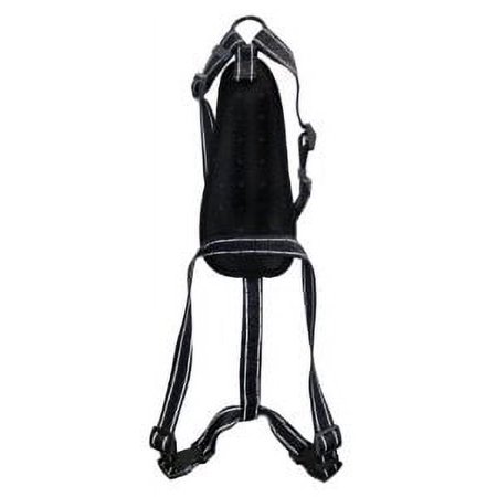 UPC: 0849910121432 | Alcott Essentials Adventure Pet Harness Large Black Nylon with Reflective Accents Multi-Colored
