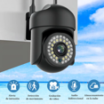 thumbnail image 2 of 2pcs Cámara De Seguridad Exterior Wifi Foco Hd Visión Alarma Malubero, Color Negro, 2 of 5