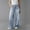 #+004Light Gray, variant on Hogleaql Womens Pull-On Wide Leg Jeans High Waisted Trendy Going Out Stretchy Straight Leg Button Denim Jeans with Pockets Loose Fit Pants Royal BlueM