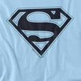 thumbnail image 2 of Superman Blue&Navy Shield Women's T Shirt, Light Blue, Large, 2 of 6