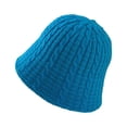 thumbnail image 6 of CoCopeanut Autumn and Winter Solid Color Women Fisherman Hat Knitting Shade Foldable Retro Hunting Hat Korea Outdoor Panama Hat for Women, 6 of 6