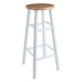 thumbnail image 3 of Winsome Wood Huxton 2-Piece Bar Stools, Natural & White Finish, 3 of 10